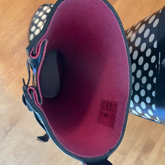 Size 6 Capelli of New York polka dot rain boot - Picture 6 of 11